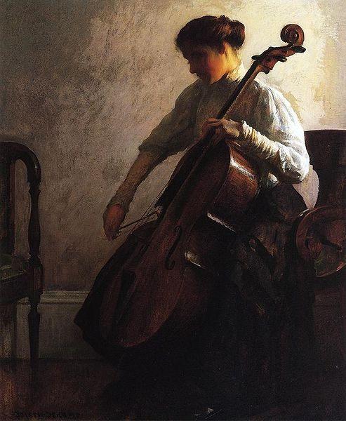 Joseph Decamp Cellist oil painting image